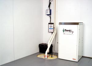 A basement waterproofing system